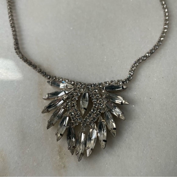 1920s style vintage necklace and earring jewelry  set - Picture 3 of 8